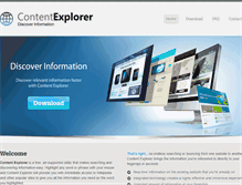 Tablet Screenshot of contentexplorer.net